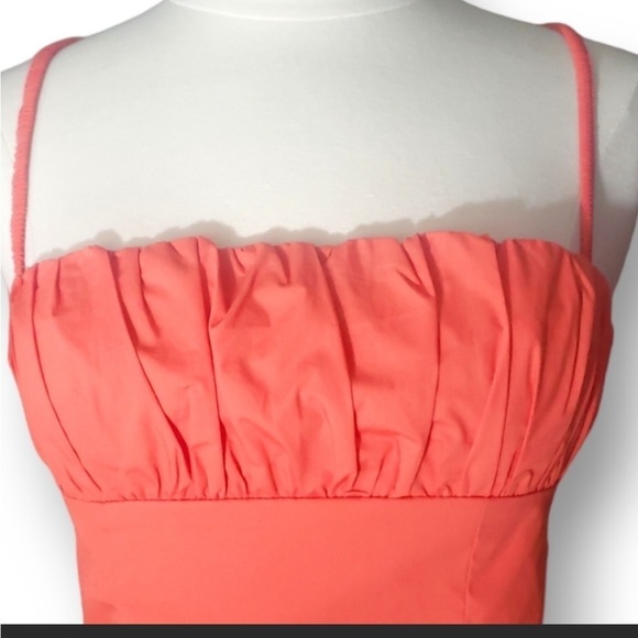 Princess Polly Crop Backless Halter Top Coral Size 4 - Picture 6 of 10